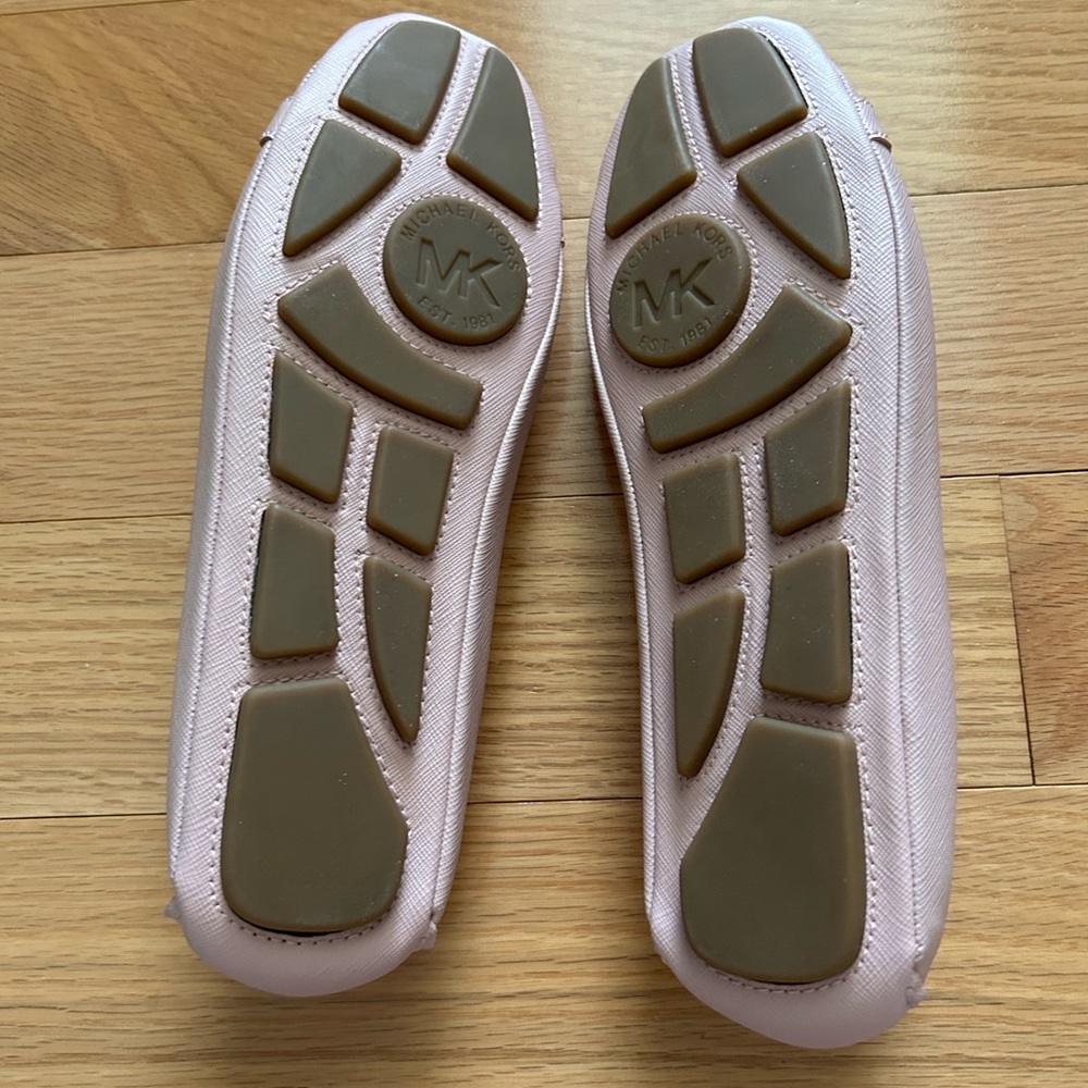 Michael Kors Fulton Faux Saffiano Leather Moccasin in ballerina pink - Picture 3 of 5